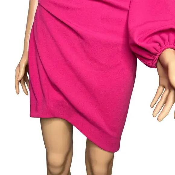 Elliatt Bermuda Mini Dress Crepe Fuchsia (bright pink) women’s size XS NWT - Picture 7 of 11